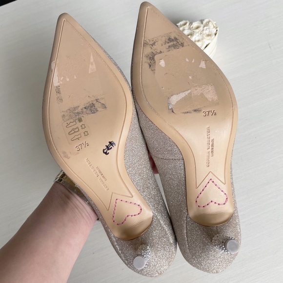Sophia Webster Classic Blogger Wedding Favorite Coco Glitter Crystal Stone Heels - Picture 16 of 16